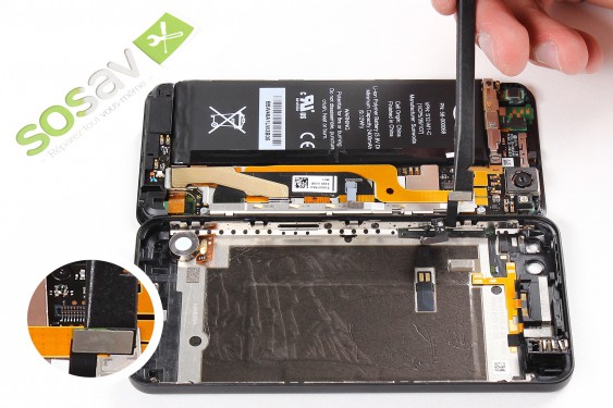 Guide photos remplacement nappe d'interconnexion Firephone (Etape 6 - image 3)