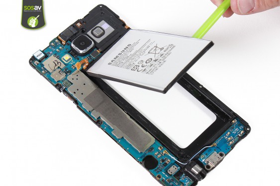 Guide photos remplacement haut-parleur externe / nappe volume Samsung Galaxy A7 (Etape 25 - image 4)