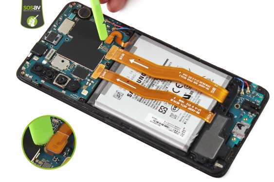 Guide photos remplacement haut-parleur interne Galaxy A9 (2018) (Etape 12 - image 1)