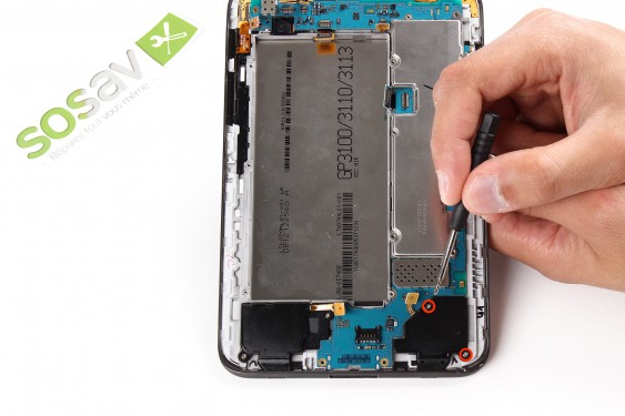 Guide photos remplacement nappe de liaison de l'écran lcd Samsung Galaxy Tab 2 7" (Etape 15 - image 2)