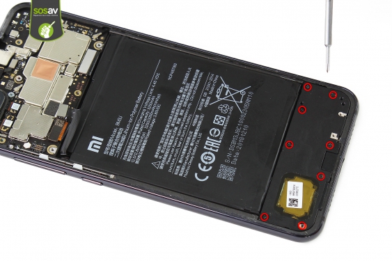 Guide photos remplacement nappe de liaison connecteur de charge Xiaomi Mi 8 Lite (Etape 11 - image 1)