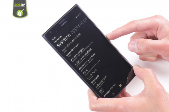 Guide photos remplacement bloc haut-parleur externe et antenne gsm/wifi Lumia 1520 (Etape 1 - image 1)