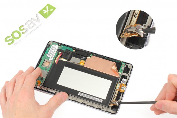 Guide photos remplacement connecteur de charge Nexus 7 1ère Génération (Etape 13 - image 3)