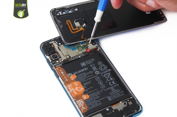 Guide photos remplacement nappe de liaison connecteur de charge Huawei P30 Lite (Etape 8 - image 1)