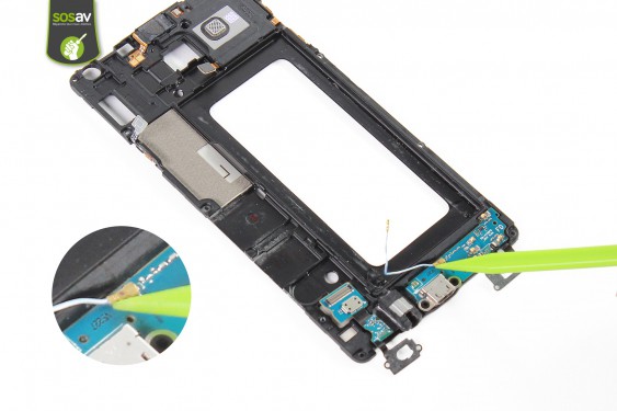 Guide photos remplacement nappe connecteur de charge Samsung Galaxy A7 (Etape 36 - image 2)