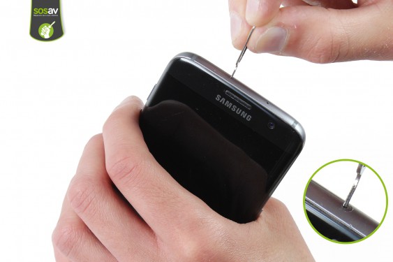 Guide photos remplacement tiroir sim/microsd Samsung Galaxy S7 Edge (Etape 2 - image 1)