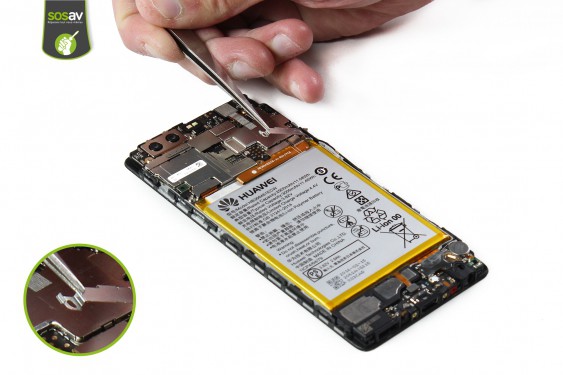 Guide photos remplacement batterie Huawei P9 (Etape 12 - image 2)