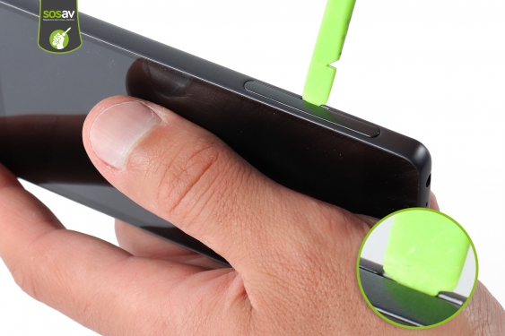 Guide photos remplacement ecran Xperia E5 (Etape 2 - image 1)