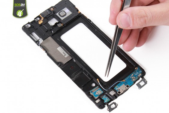 Guide photos remplacement nappe connecteur de charge Samsung Galaxy A7 (Etape 35 - image 1)