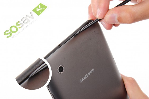Guide photos remplacement haut-parleur externe droit Samsung Galaxy Tab 2 7" (Etape 3 - image 2)