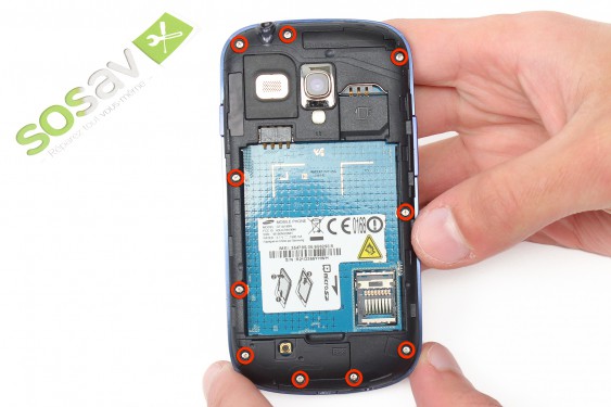 Guide photos remplacement bouton power Samsung Galaxy S3 mini (Etape 4 - image 1)