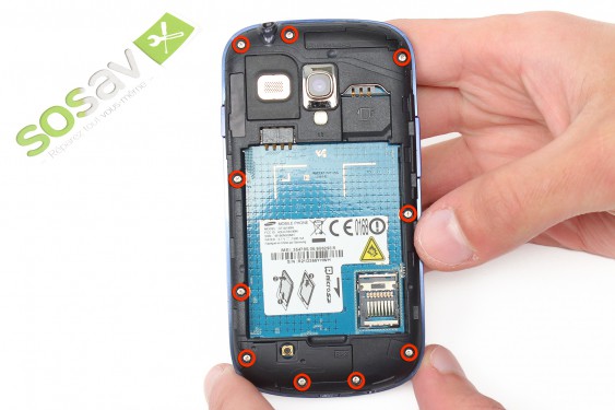 Guide photos remplacement bouton volume Samsung Galaxy S3 mini (Etape 4 - image 1)