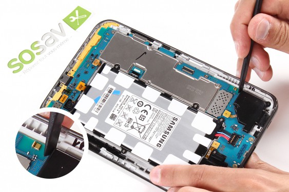 Guide photos remplacement haut-parleur externe droit Samsung Galaxy Tab 2 7" (Etape 8 - image 1)
