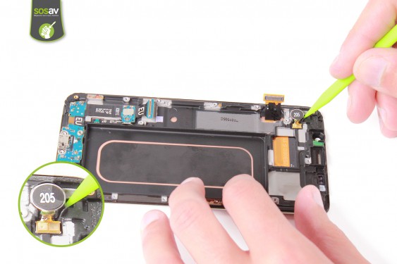 Guide photos remplacement connecteur de charge Samsung Galaxy S6 Edge + (Etape 22 - image 1)