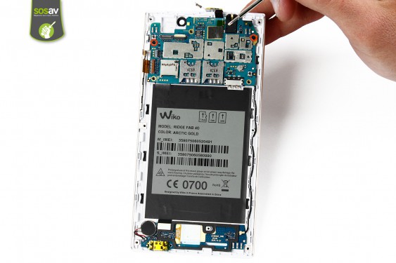 Guide photos remplacement nappe du connecteur de charge Wiko Ridge Fab 4G (Etape 15 - image 1)