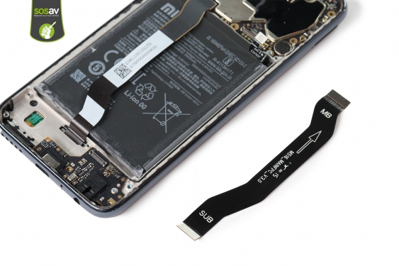 Guide photos remplacement nappe de liaison connecteur de charge Redmi Note 8T (Etape 13 - image 1)