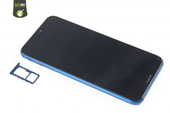Guide photos remplacement vitre arrière + capteur empreinte Huawei P20 Lite (Etape 3 - image 1)