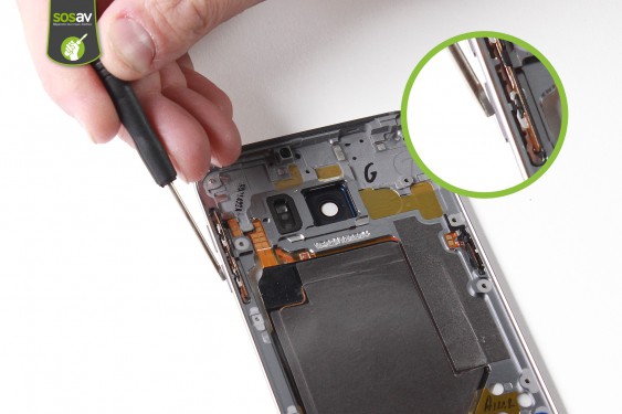 Guide photos remplacement nappe des boutons de volume Samsung Galaxy S6 Edge + (Etape 8 - image 1)