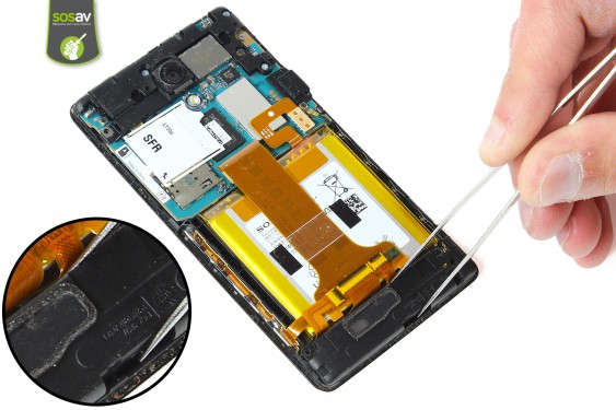 Guide photos remplacement haut-parleur externe et antenne gsm Xperia T (Etape 8 - image 2)