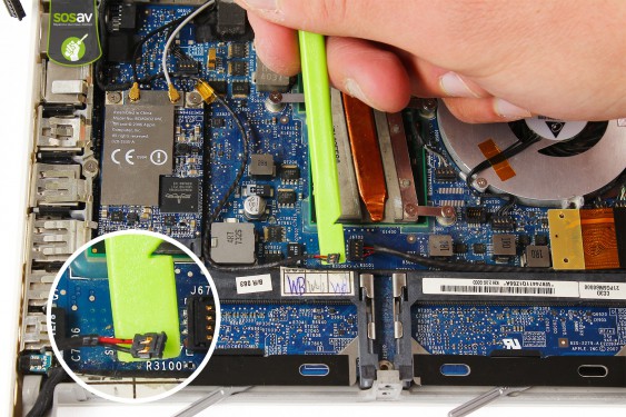 Guide photos remplacement connecteur batterie Macbook Core 2 Duo (A1181 / EMC2200) (Etape 10 - image 4)