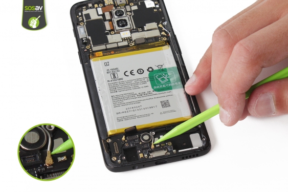Guide photos remplacement connecteur de charge OnePlus 6 (Etape 17 - image 3)