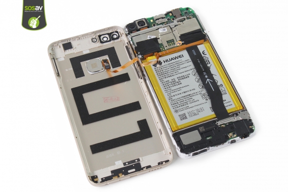 Guide photos remplacement coque arrière et capteur d'empreintes Huawei P Smart (Etape 5 - image 4)