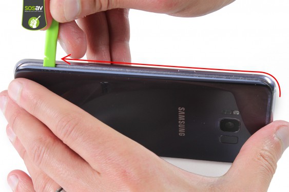 Guide photos remplacement vitre arrière Samsung Galaxy S8+ (Etape 5 - image 2)