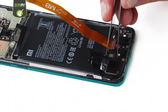 Guide photos remplacement nappe de liaison connecteur de charge Redmi Note 8 Pro (Etape 16 - image 1)