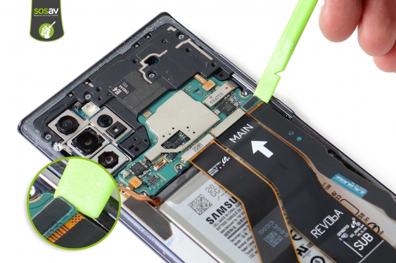 Guide photos remplacement nappe de liaison connecteur de charge secondaire Galaxy Note 10+ (Etape 13 - image 3)