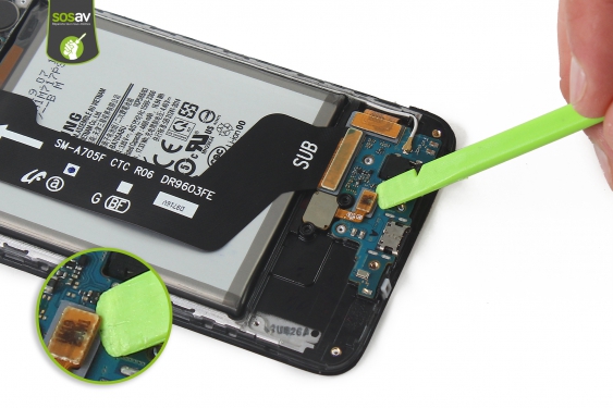 Guide photos remplacement capteur d'empreinte Galaxy A70 (Etape 12 - image 2)