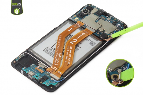 Guide photos remplacement haut-parleur interne Galaxy A50 (Etape 16 - image 3)