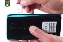Tiroir Carte SIM Oneplus 8 Pro - Pièce Remplacement Origine - Avec Aiguille - Noir