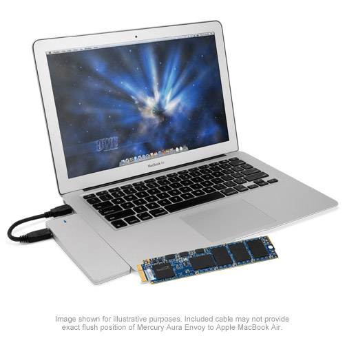 Barrette SSD 120Go OWC Aura Pro + Envoy Kit - MacBook Air 2010/11