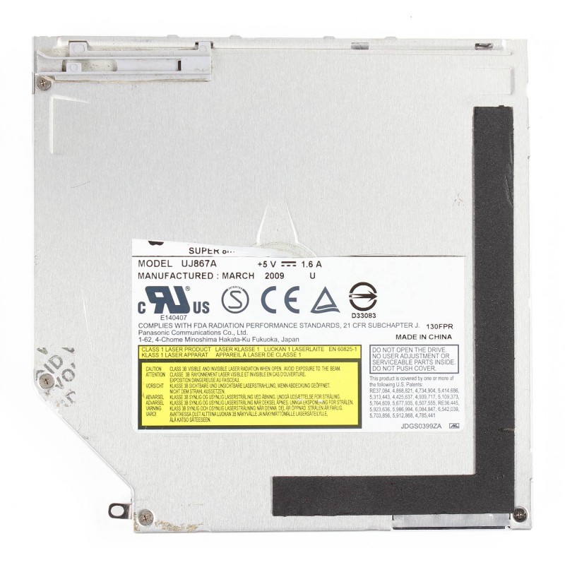 Lecteur SuperDrive x8 - MacBook 13" Début/Mi 2009