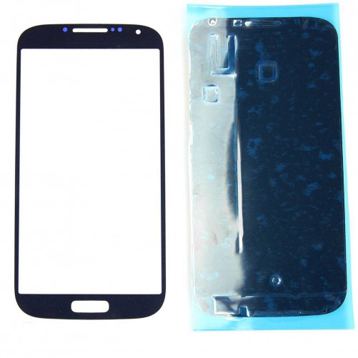 Vitre tactile Noire + Stickers - Samsung Galaxy S4