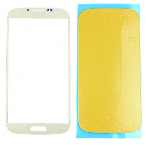 Vitre Tactile Blanche + Stickers - Samsung Galaxy S4