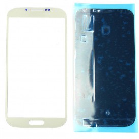 Vitre Tactile Blanche + Stickers - Samsung Galaxy S4