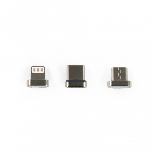 Chargeur magnétique 3 en 1 (Lightning / Micro USB/ USB type C)