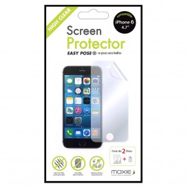 Pack 2 films protection écran High Clear Moxie - iPhone 6