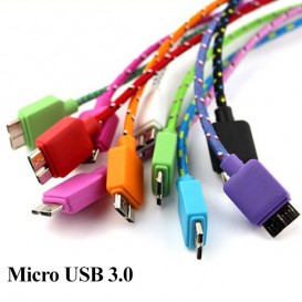 Câble Micro USB 3.0 tressé...