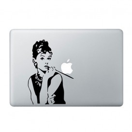 Sticker MacBook Audrey Hepburn