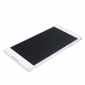 Ecran Complet Blanc (LCD + Tactile + Châssis) - Xperia T2 Ultra