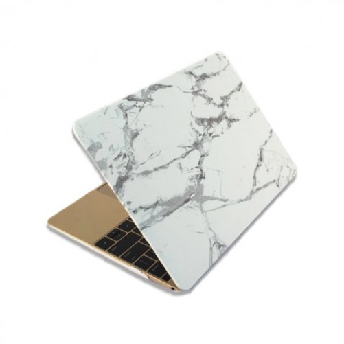 Coque MacBook Pro 13 / Touch Bar Marbre - Blanc