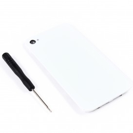 Kit réparation Vitre Arrière Blanche Sans logo - iPhone 4S
