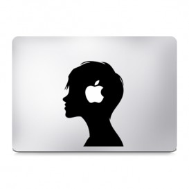 Sticker MacBook visage de...