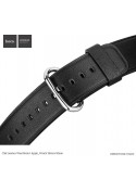 Bracelet Cuir Hoco Noir Apple Watch 42mm MacManiack non trie - SOSav.fr