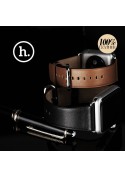 Bracelet Cuir Hoco Noir Apple Watch 42mm MacManiack non trie - SOSav.fr