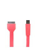 Cable USB de couleur plat et résistant pour IPhone IPad et IPod