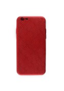Coque rigide texturée iPhone 6 / iPhone 6S - Rouge métallique