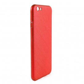 Coque rigide texturée iPhone 6 / iPhone 6S - Rouge métallique